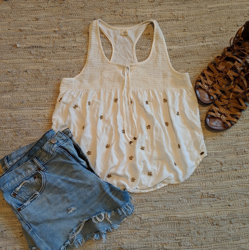 O'Neill Off-white racerback tank top